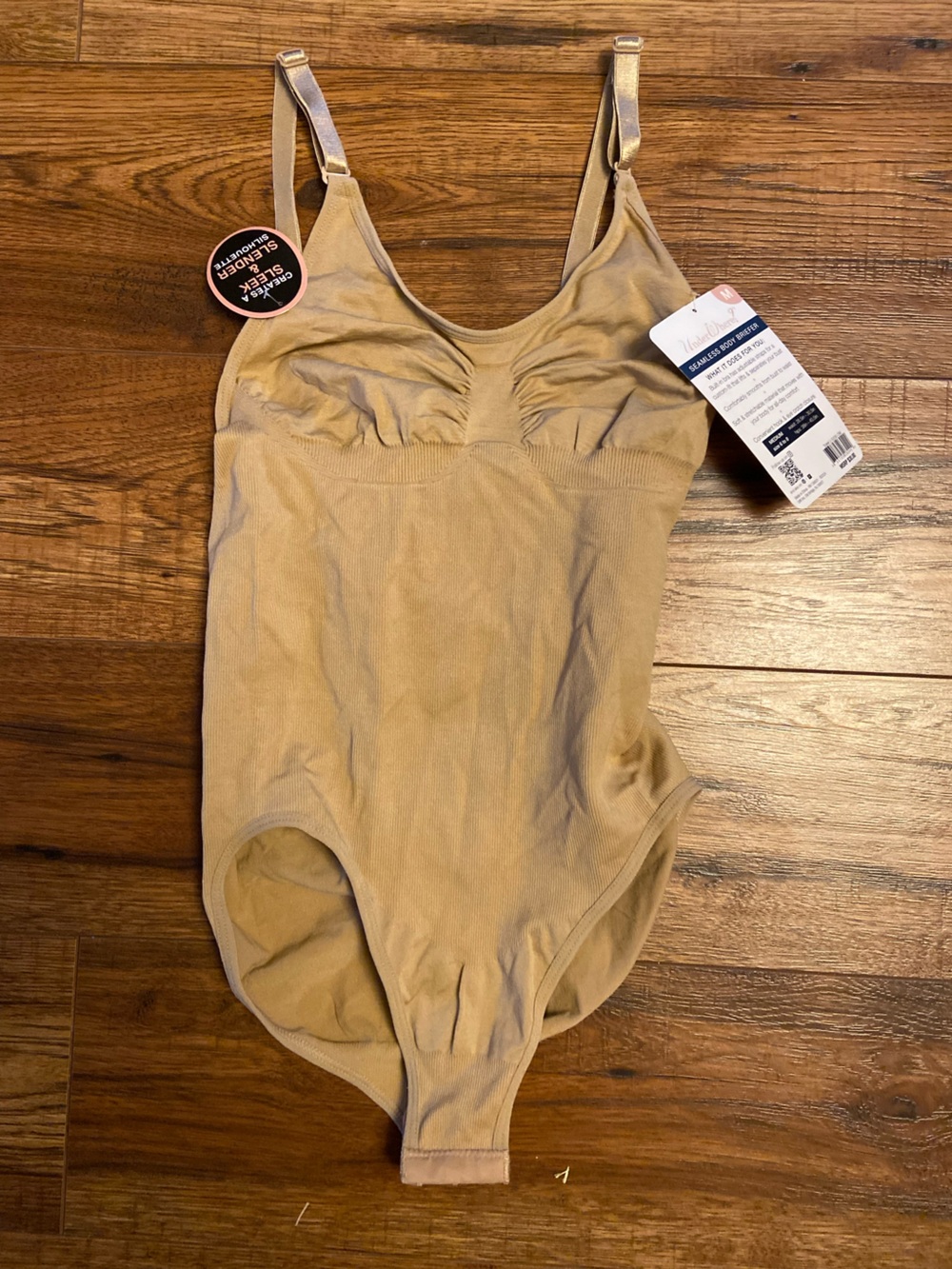 NWT Women’s Under Where? Nude ShapeWear Size Medium Seamless Body Shaper Briefer